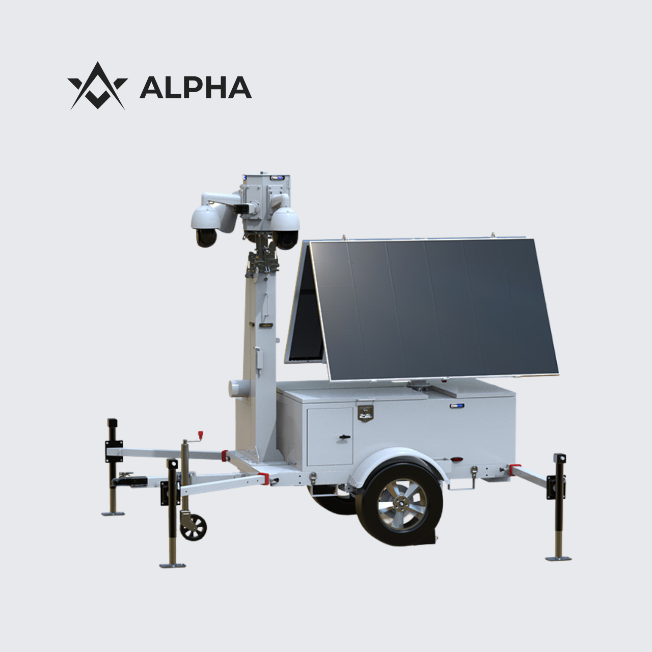 Alpha Trailer | Solar Mobile Surveillance Trailer | Rapid Deployment