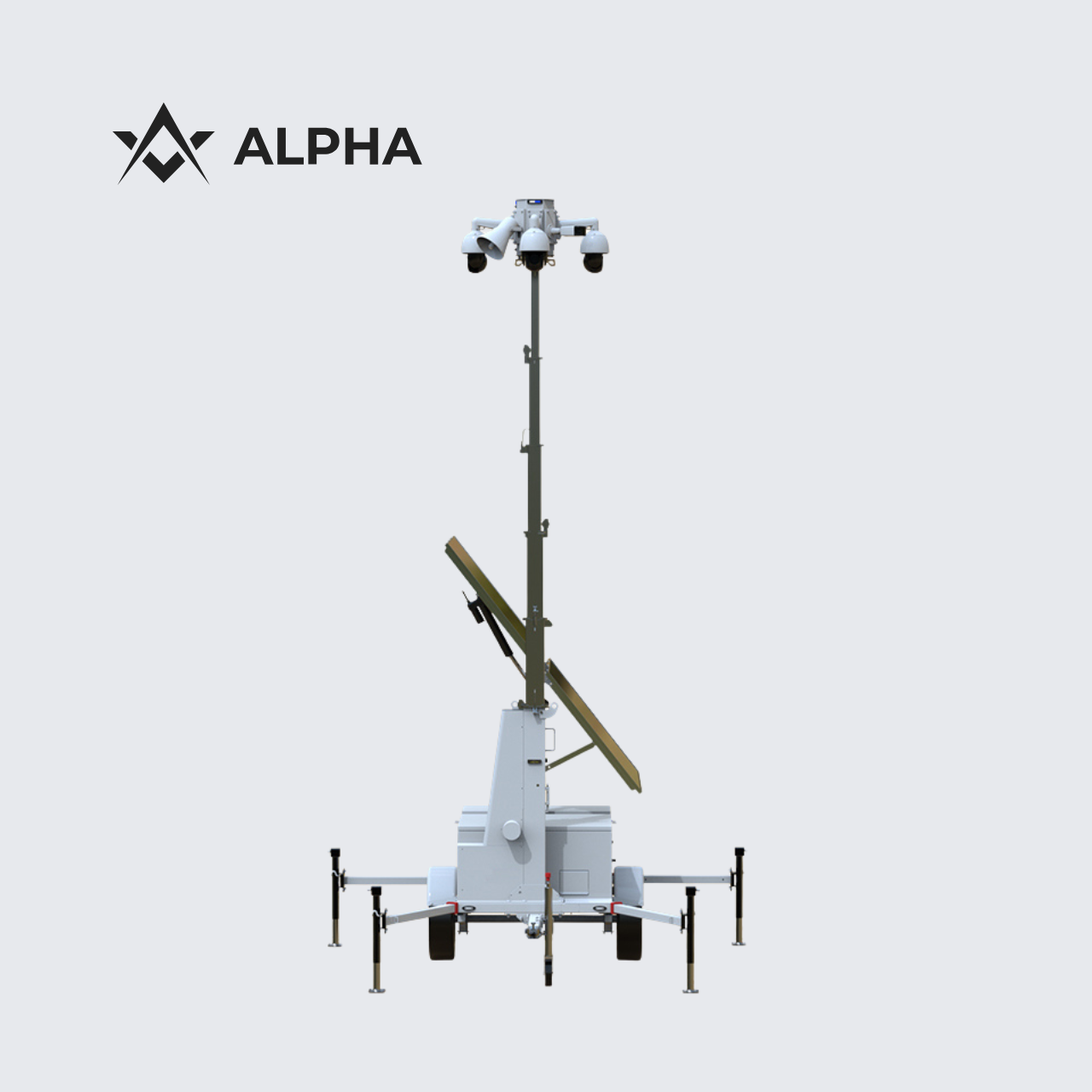 Alpha Trailer | Solar Mobile Surveillance Trailer | Rapid Deployment