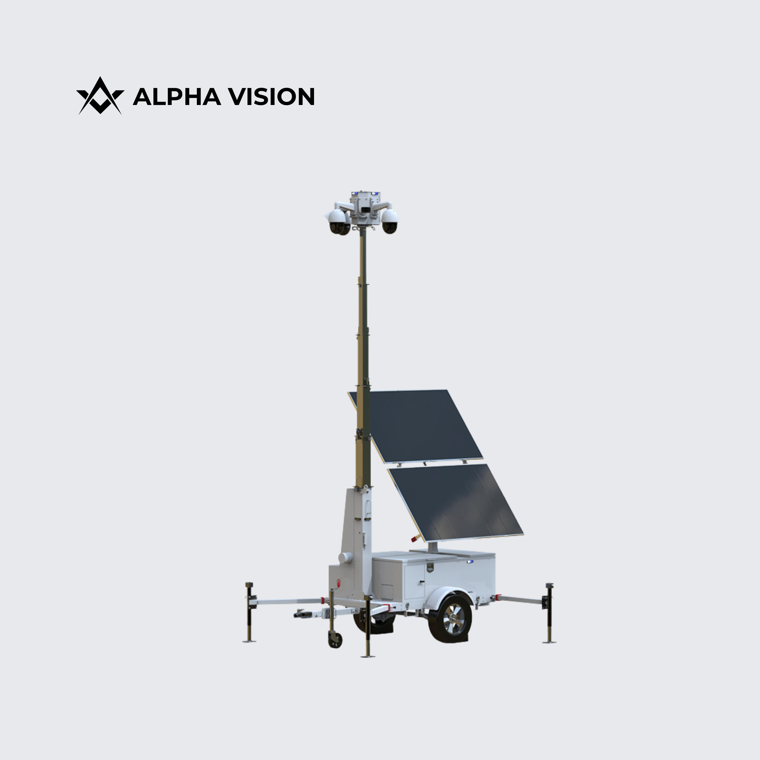 Solar Mobile Surveillance Trailer | Surveillance with AI Agents
