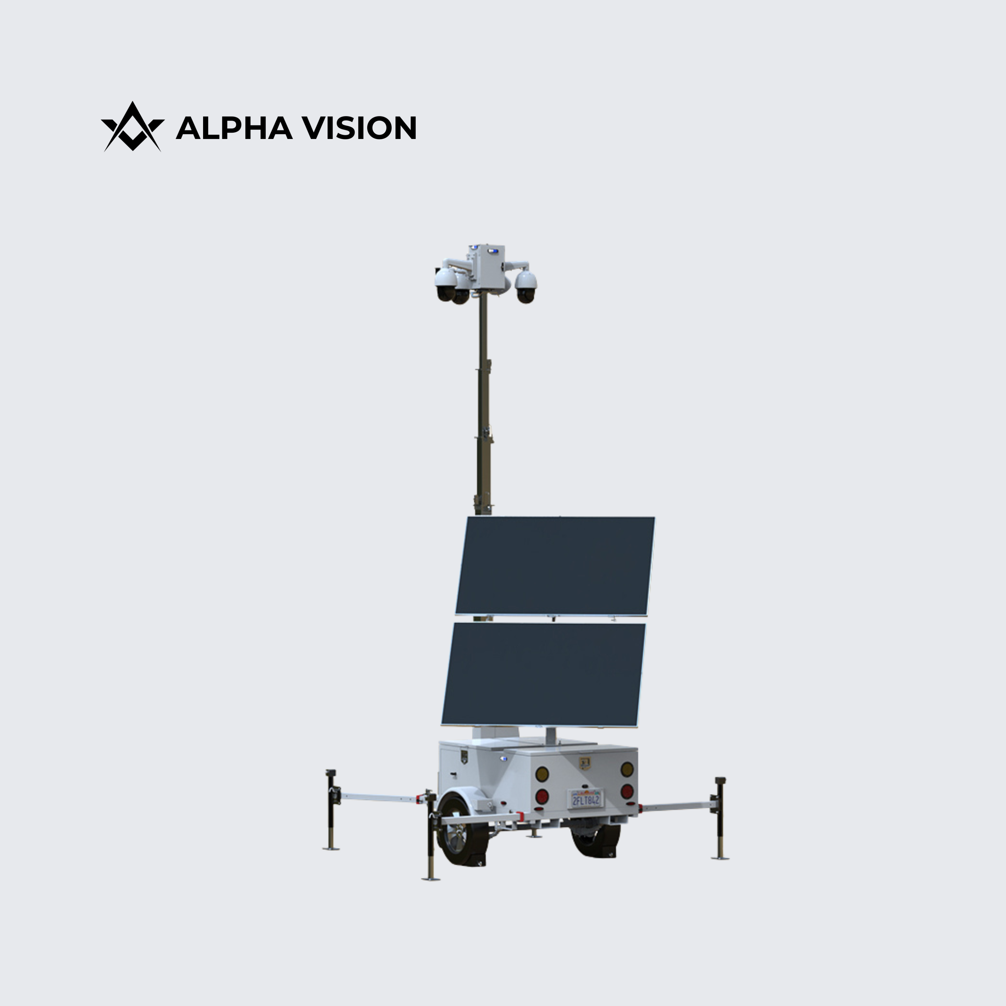 Solar Mobile Surveillance Trailer | Surveillance with AI Agents