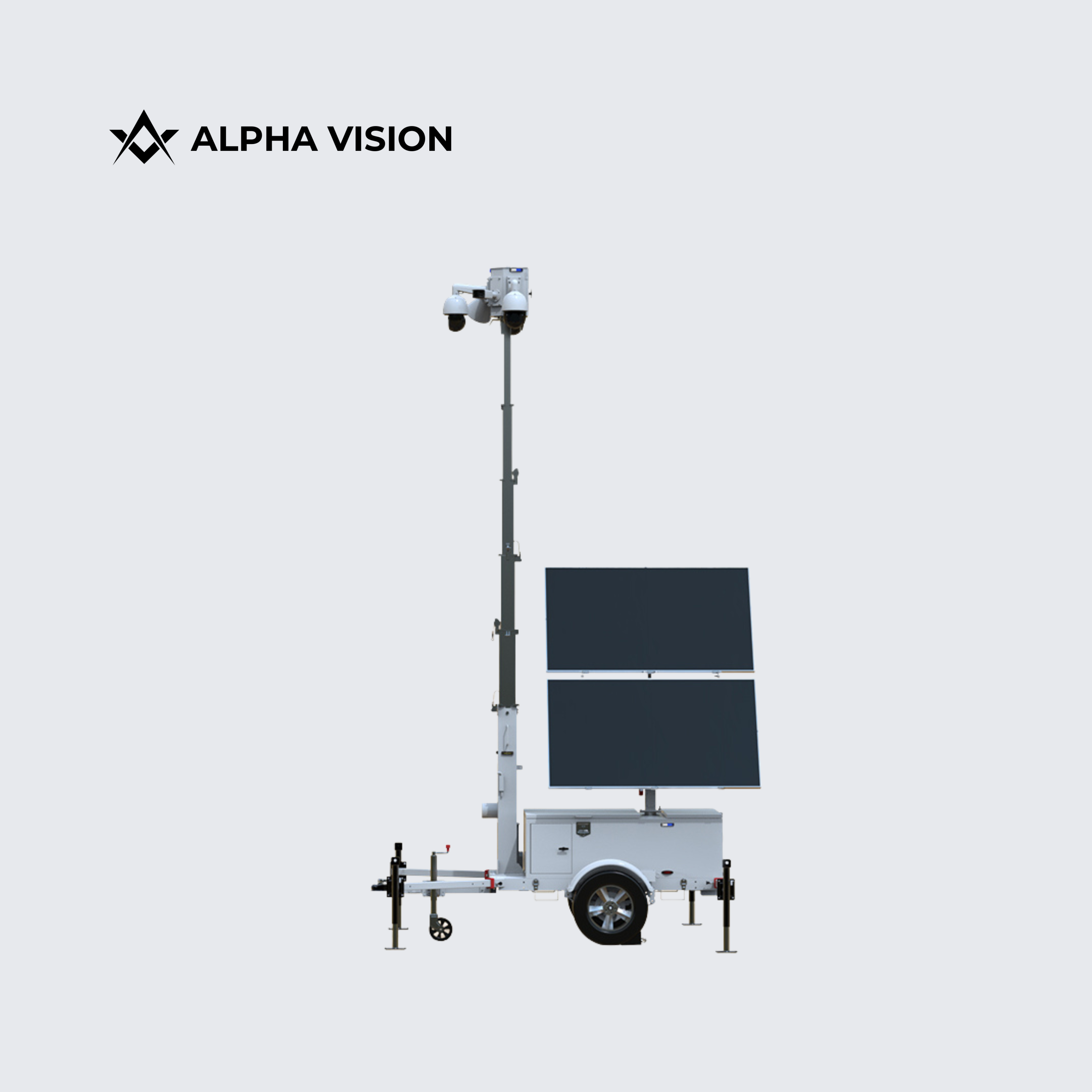 Solar Mobile Surveillance Trailer | Surveillance with AI Agents
