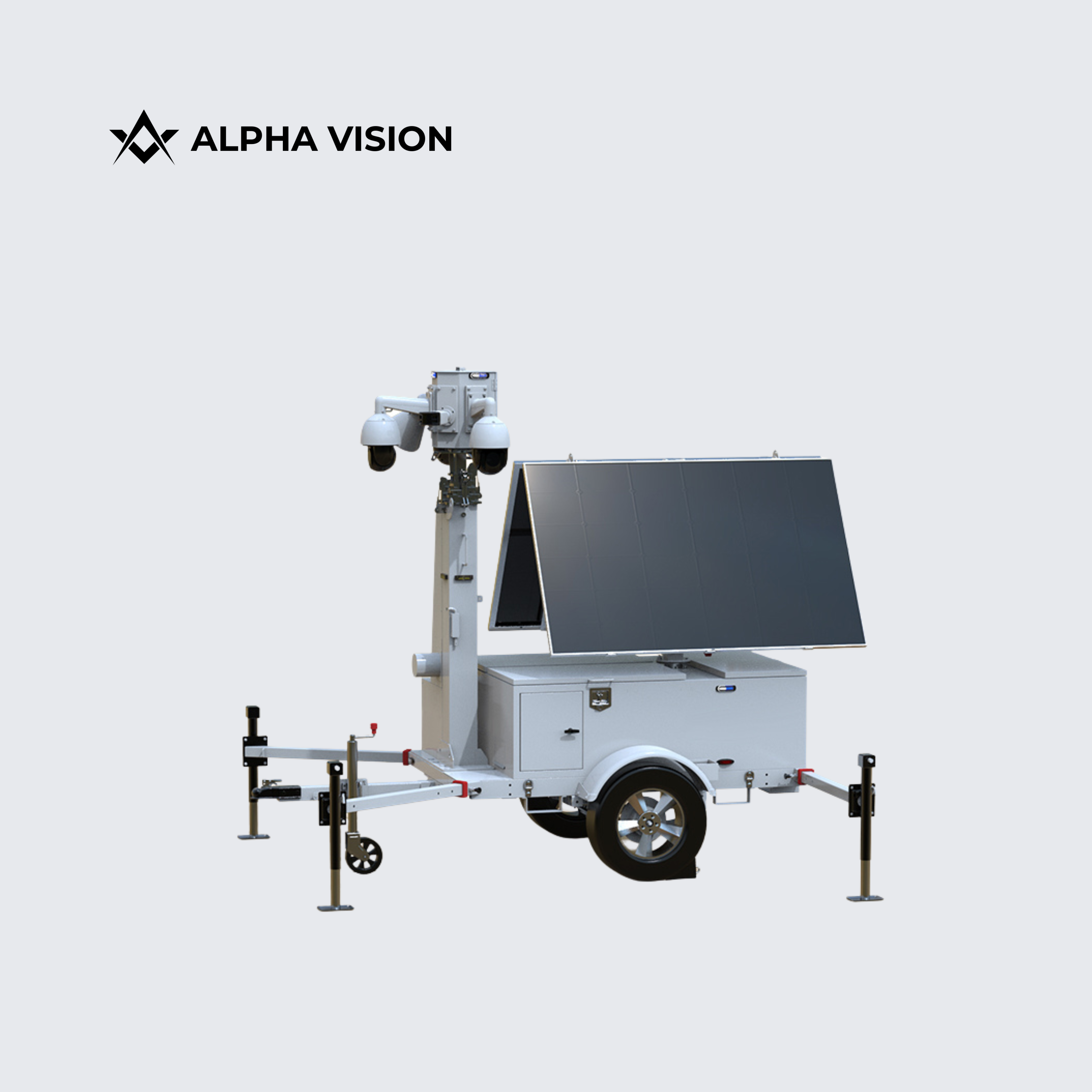 Solar Mobile Surveillance Trailer | Surveillance with AI Agents