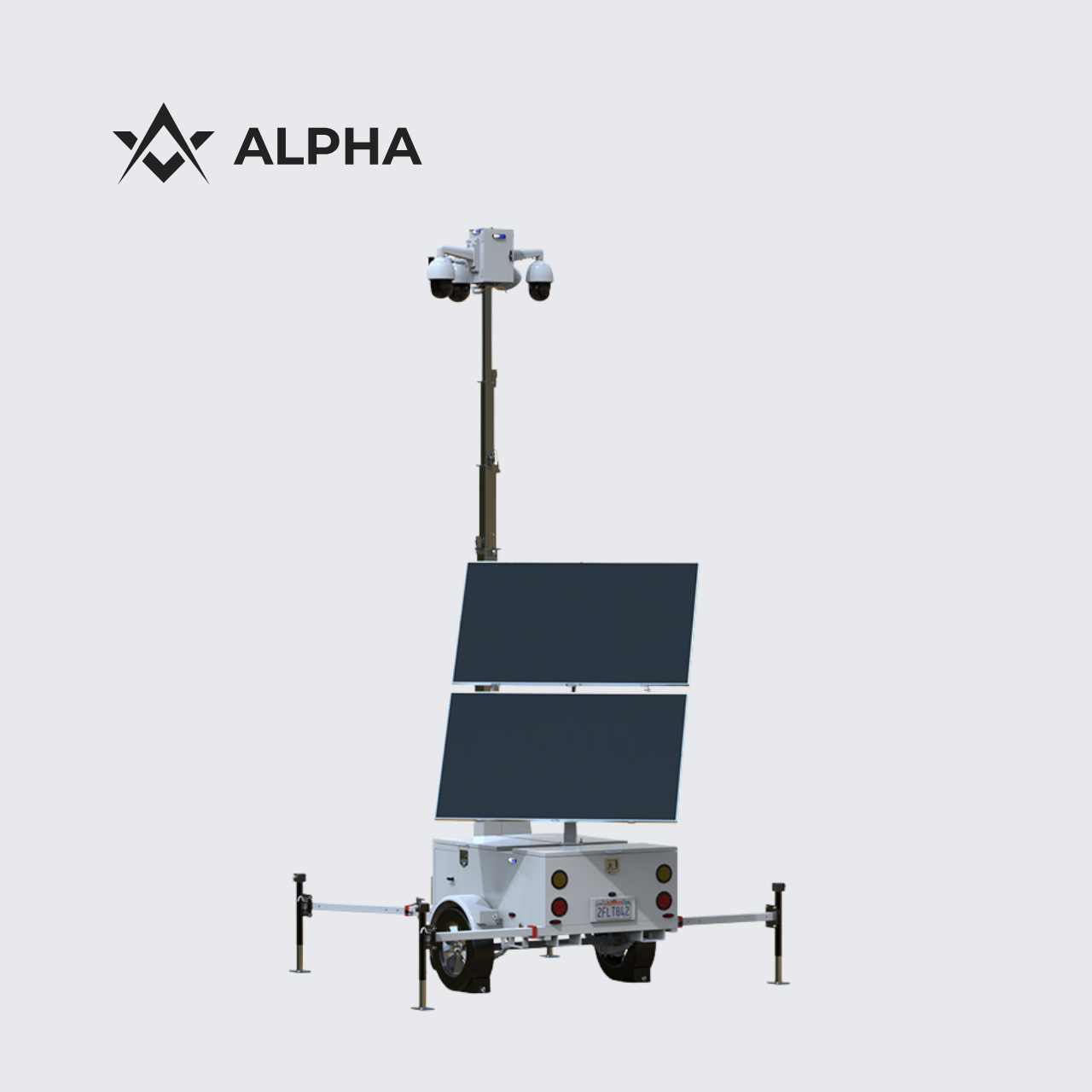 Alpha Trailer | Solar Mobile Surveillance Trailer | Rapid Deployment