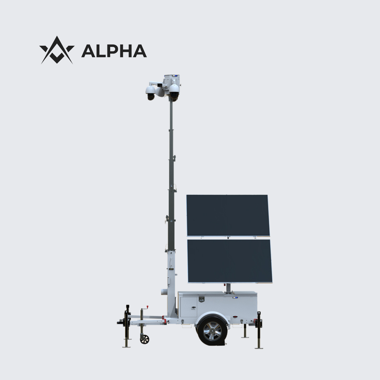 Alpha Trailer | Solar Mobile Surveillance Trailer | Rapid Deployment