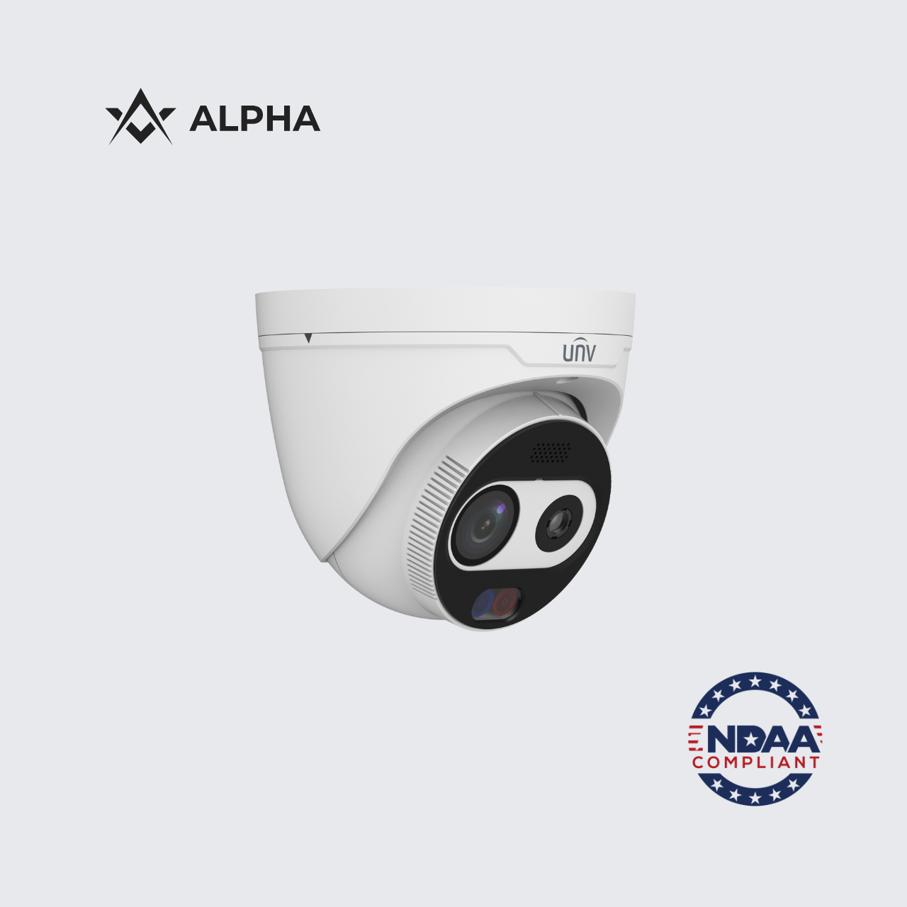 TIC3612SA-F7-4F6AC-I1 | Uniview Thermal 4MP 256×192 Dual-Spectrum Temperature-Detecting Turret Network Camera